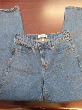 Abercrombie & Fitch Light Blue Straight-Leg Jeans